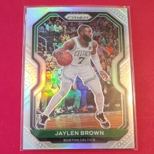 Jaylen Brown 2020-21 Panini Prizm #189 Silver Prizm Boston Celtics Basketball